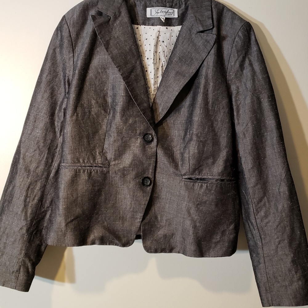 Stephanie Anais grey blazer/suit jacket